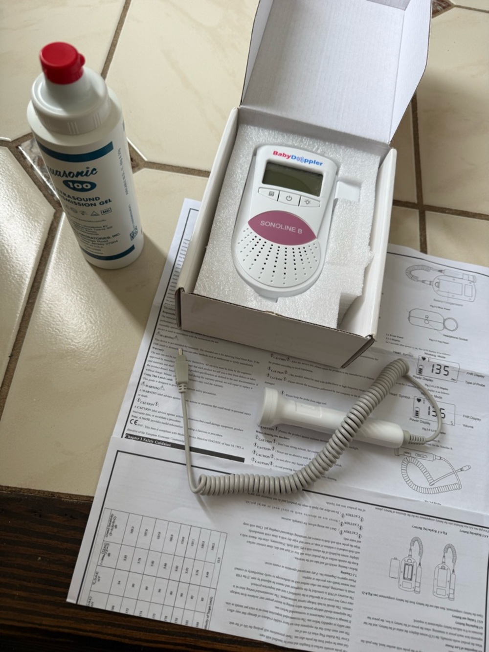 Baby Doppler Sonoline B Baby Sound Tracker - Pink - Picture 2 of 4